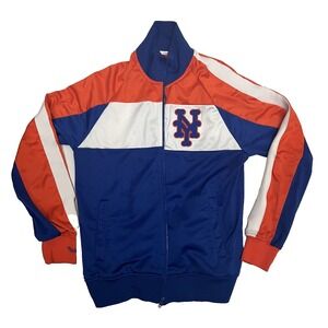 Men's Cooperstown New York Mets Zip Up Track Jacket Size Large